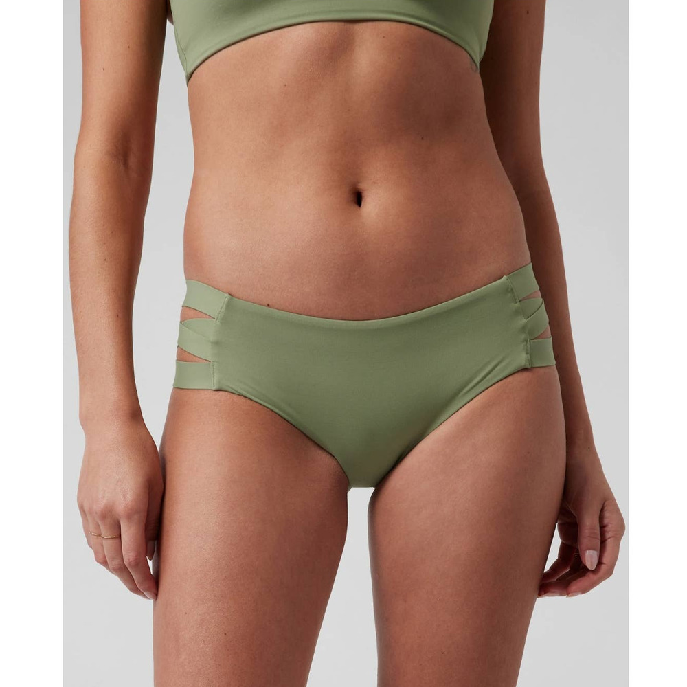 NWT Athleta Palm swim boyshort - LARGE - eucalyptus olive - LARGE